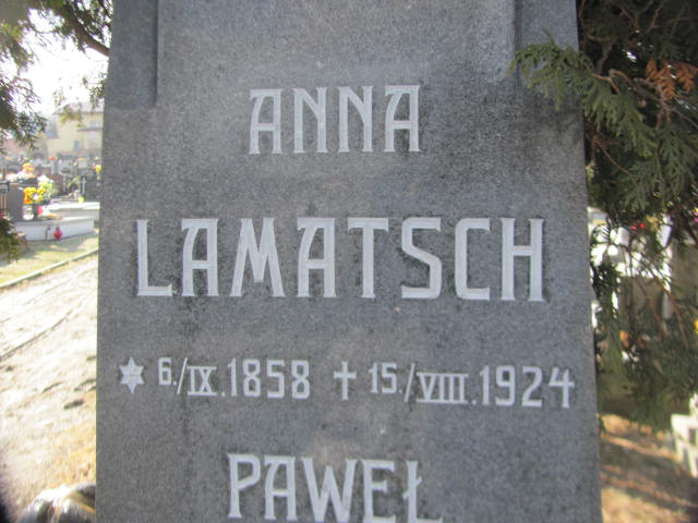 Paweł Lamatsch 1850 Goleszów ewangelicki - Grobonet - Wyszukiwarka osób pochowanych