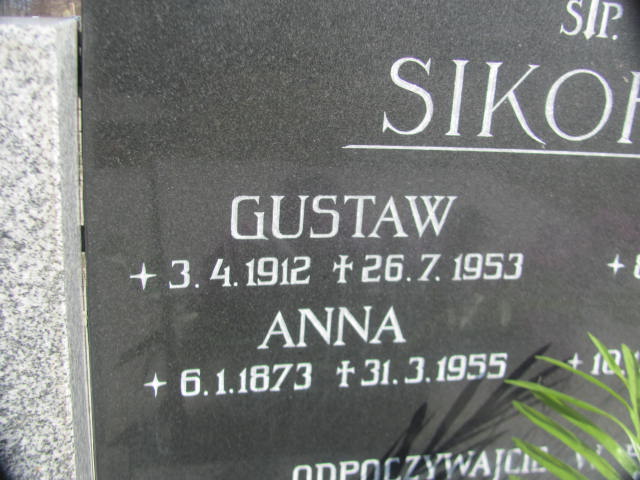 Gustaw Sikora 1912 Goleszów ewangelicki - Grobonet - Wyszukiwarka osób pochowanych