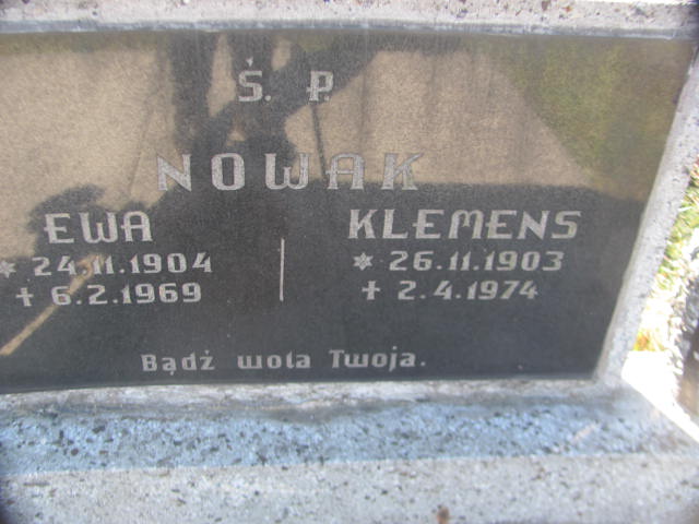 Klemens Nowak 1903 Goleszów ewangelicki - Grobonet - Wyszukiwarka osób pochowanych