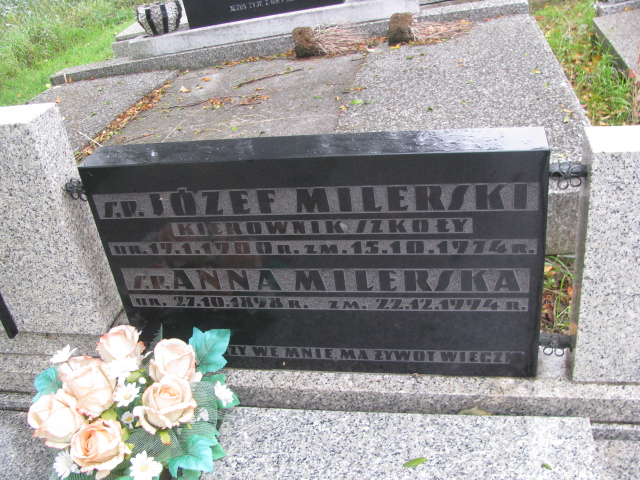 Józef Milerski 1900 Goleszów ewangelicki - Grobonet - Wyszukiwarka osób pochowanych