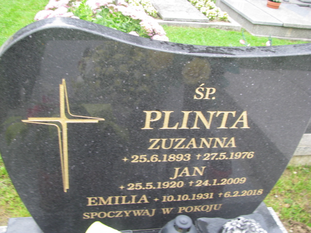Jan Plinta 1920 Goleszów ewangelicki - Grobonet - Wyszukiwarka osób pochowanych