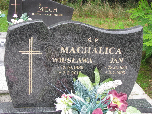 Wiesława Machalica 1936 Goleszów ewangelicki - Grobonet - Wyszukiwarka osób pochowanych